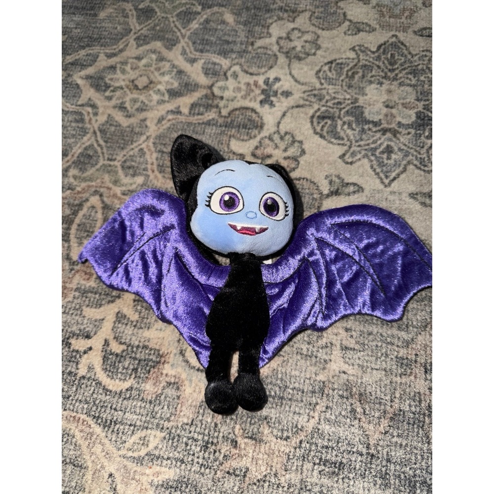 Vampirina Hauntley Vee Bat Plush Toy Black Blue Doll Purple Wings Disney Stuffed